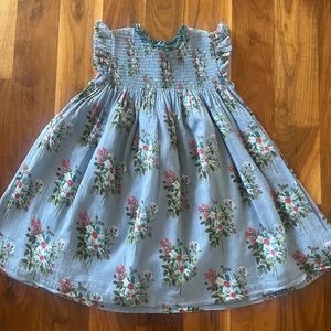 Pink Chicken Stevie Dress Faded Blue Franken Floral.